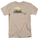 Back To The Future III Pushing The Delorean Men's 18/1 Cotton Short-Sleeve T-Shirt